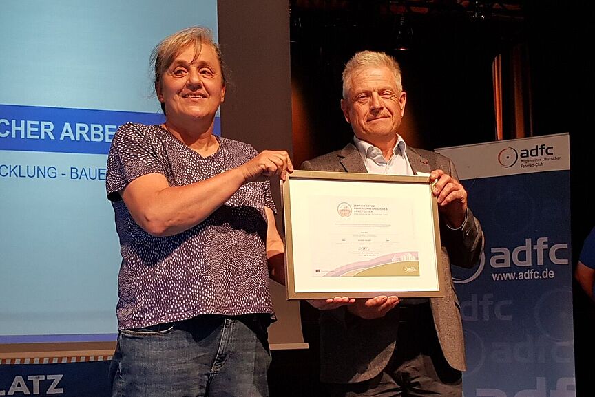 Bühl als fahrradfreundlicher Arbeitgeber ausgezeichnet -