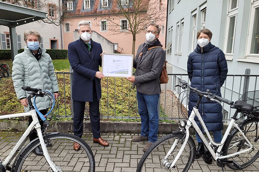 Stadtverwaltung Schwetzingen als Fahrradfreundlicher Arbeitgeber ausgezeichnett -