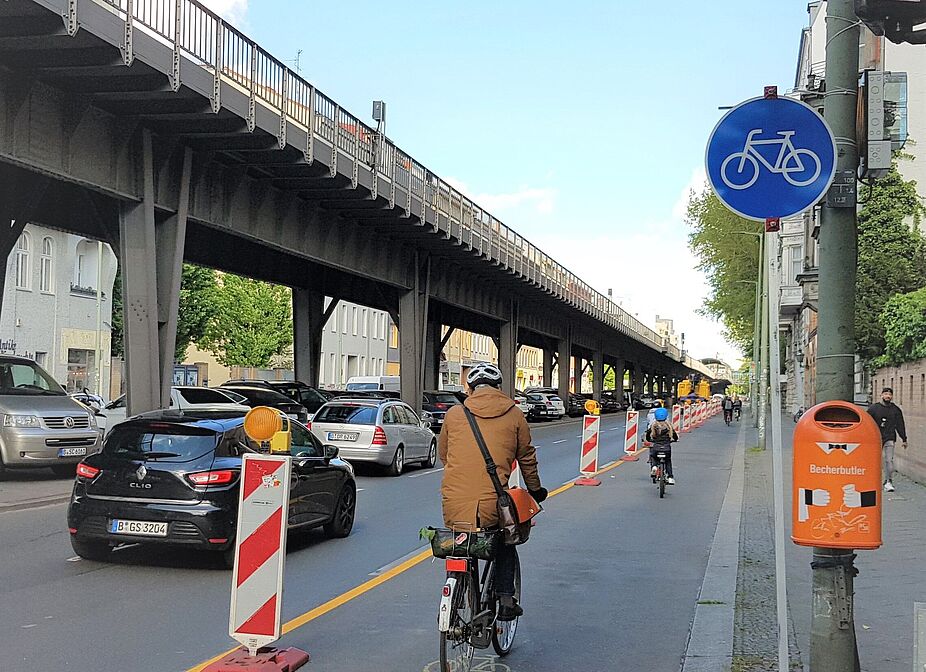 Popup-Radspur in Berlin Popup-Radspur in Berlin